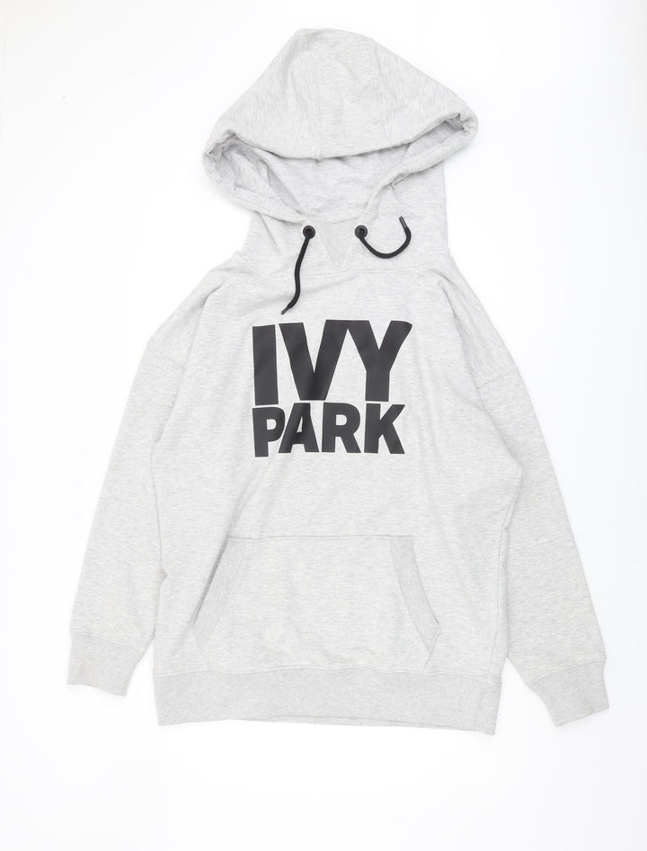 Ivy Park Men's Grey Pullover Hoodie M