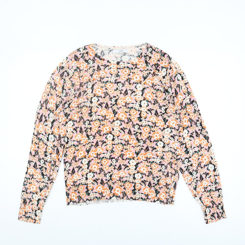 Next Women's Multicoloured Floral Knit Pullover Size M