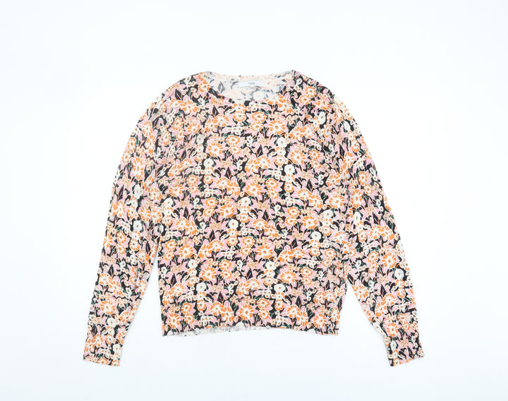 Next Women's Multicoloured Floral Knit Pullover Size M