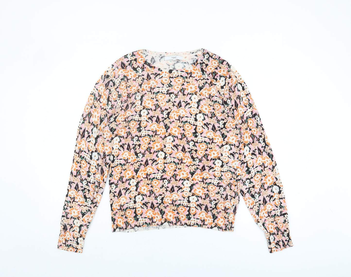 Next Women's Multicoloured Floral Knit Pullover Size M