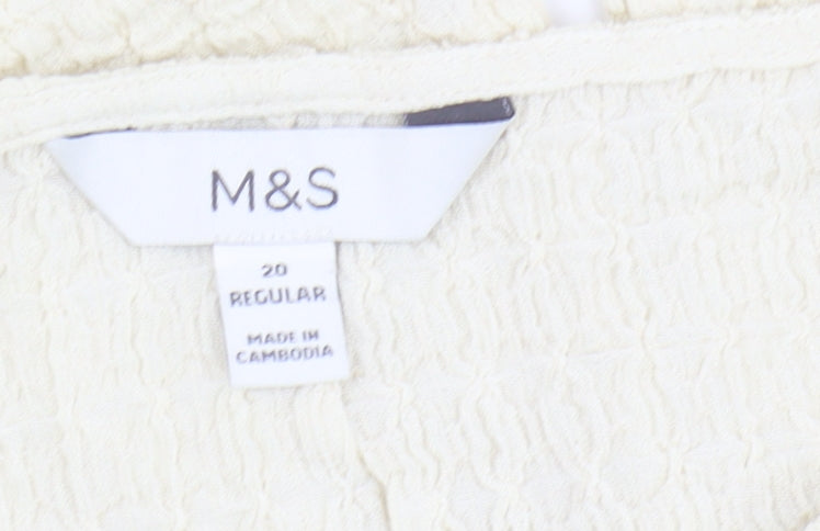 Marks and Spencer Women's Ivory Top Size 20