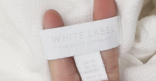 The White Company Women's White Button-Up Shirt