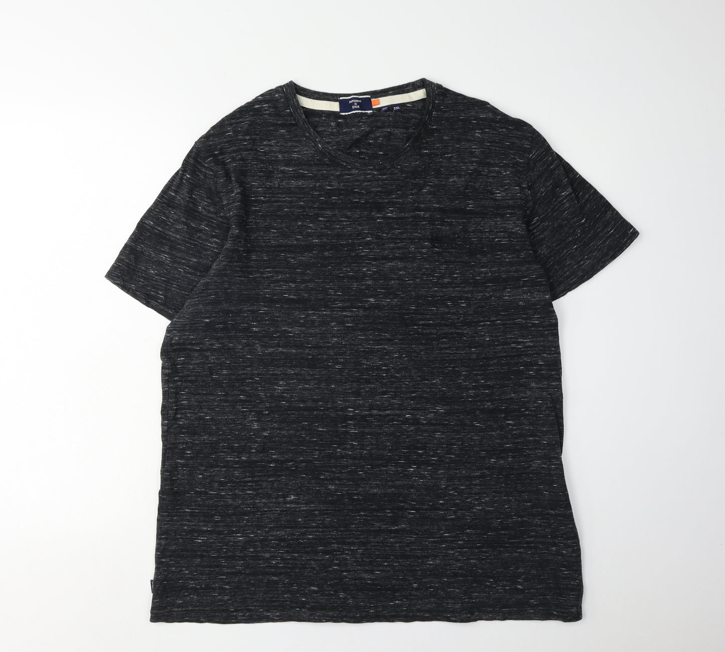 Superdry Men's Black 2XL Crew Neck T-Shirt
