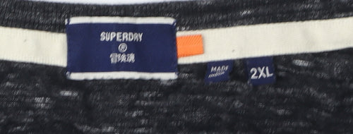 Superdry Men's Black 2XL Crew Neck T-Shirt