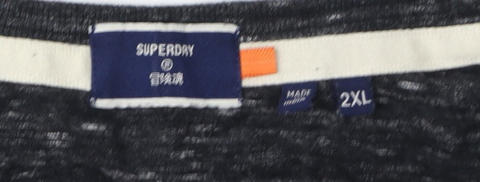 Superdry Men's Black 2XL Crew Neck T-Shirt