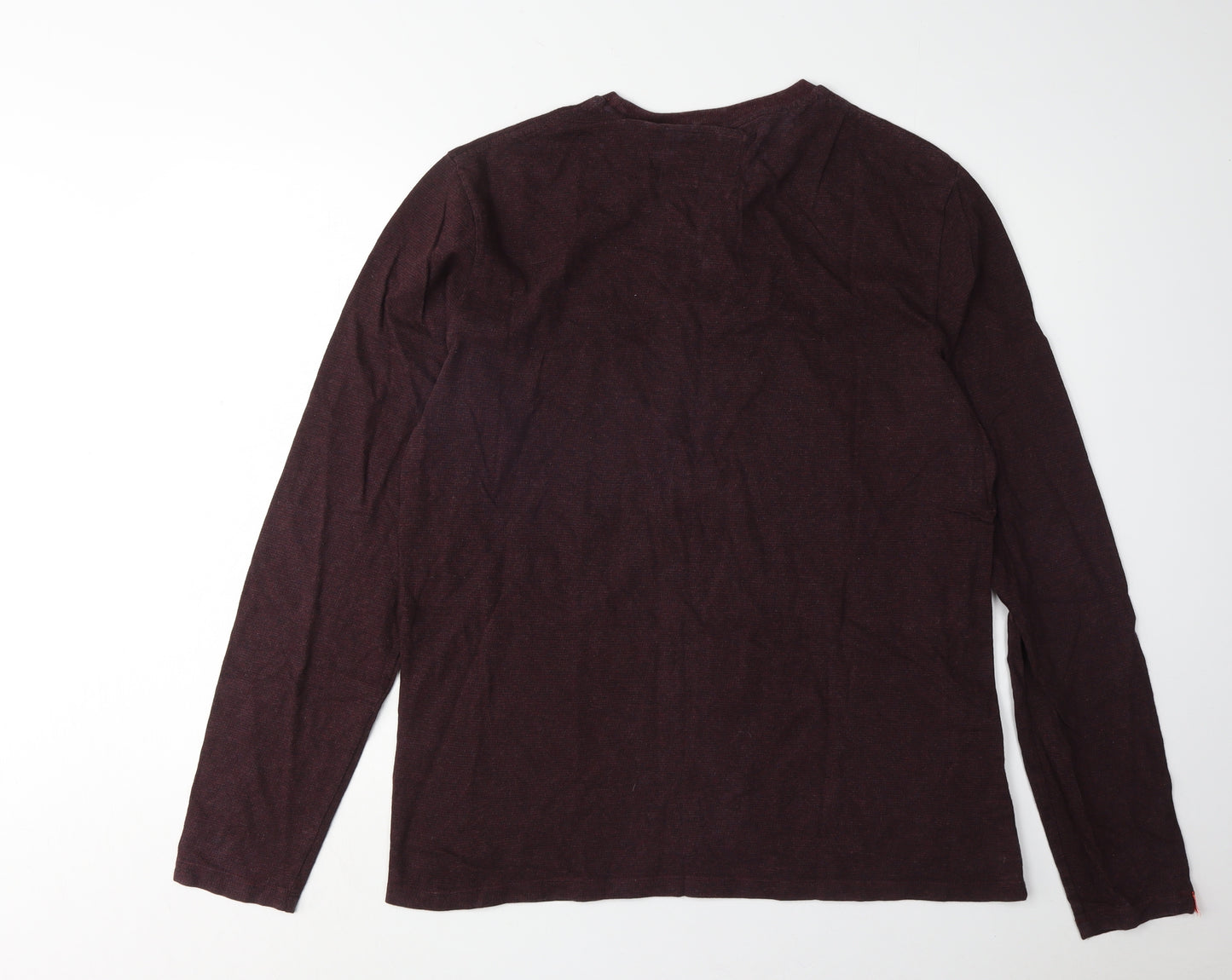 Superdry Men’s Red 2XL Long Sleeve Crew Neck T-Shirt