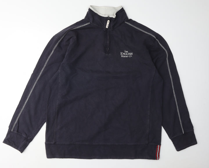 Front Row Men's Blue 1/4 Zip Sweatshirt XL