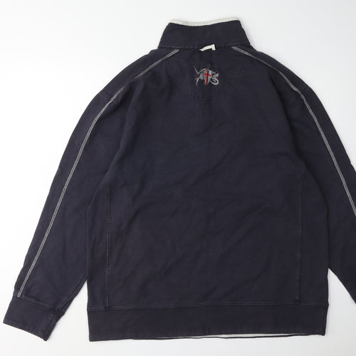 Front Row Men's Blue 1/4 Zip Sweatshirt XL