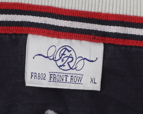 Front Row Men's Blue 1/4 Zip Sweatshirt XL