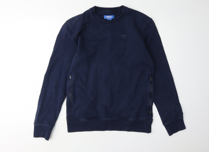 Adidas Blue Men's Sweatshirt Size S