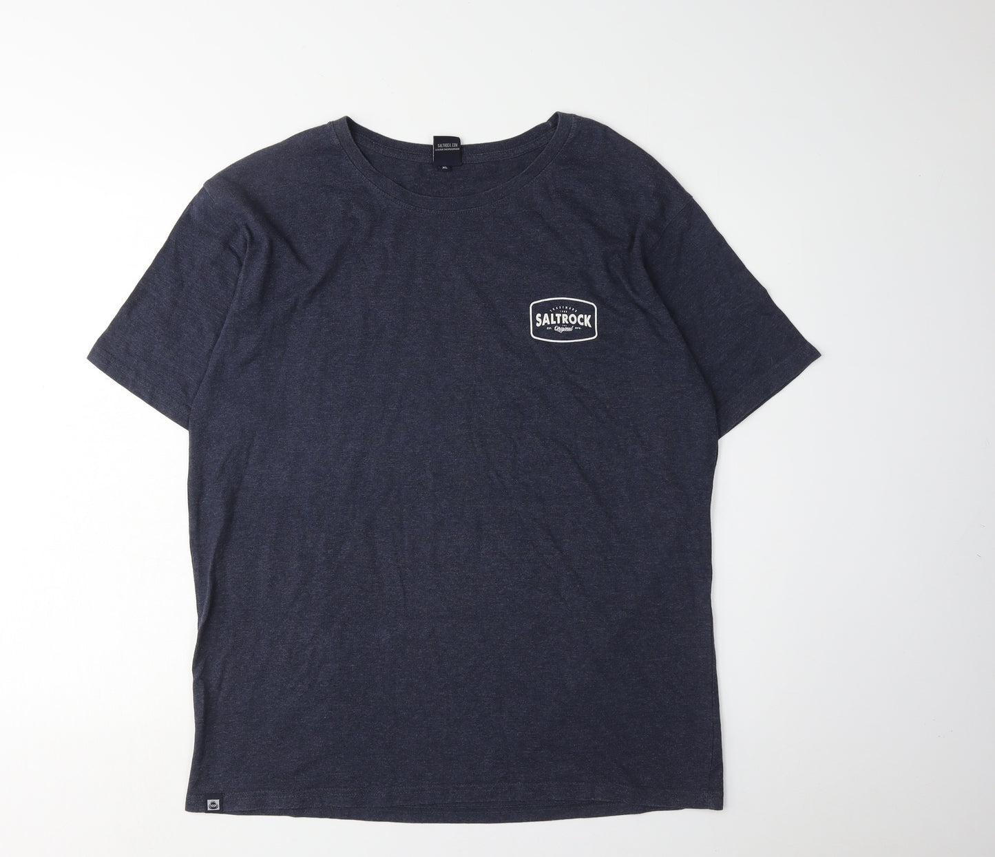 Saltrock Men's Navy Blue Graphic XL T-Shirt, Cotton Blend