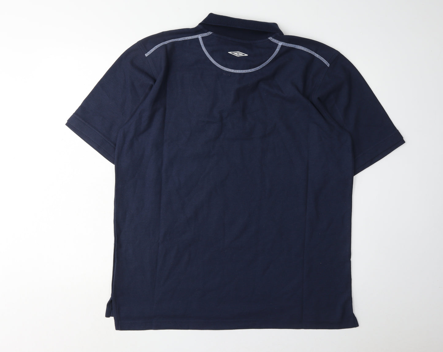 Umbro Men Blue L Polo England Football Shirt