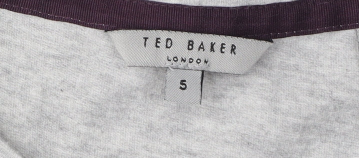 Ted Baker Men's Grey Graphic Print T-Shirt Size L