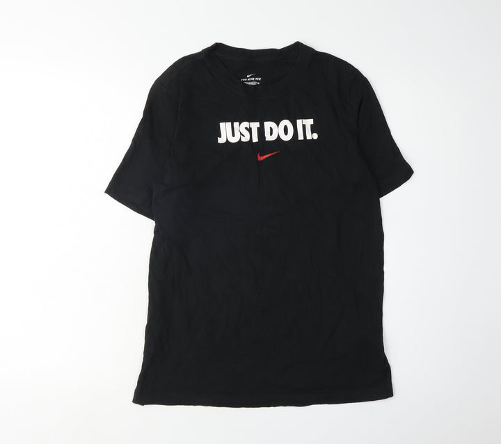 Nike Boys Black Graphic Print XL T-Shirt