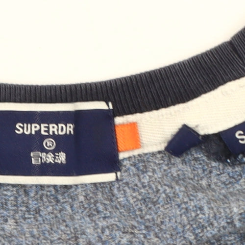 Superdry Men's Blue Long Sleeve Cotton T-Shirt S