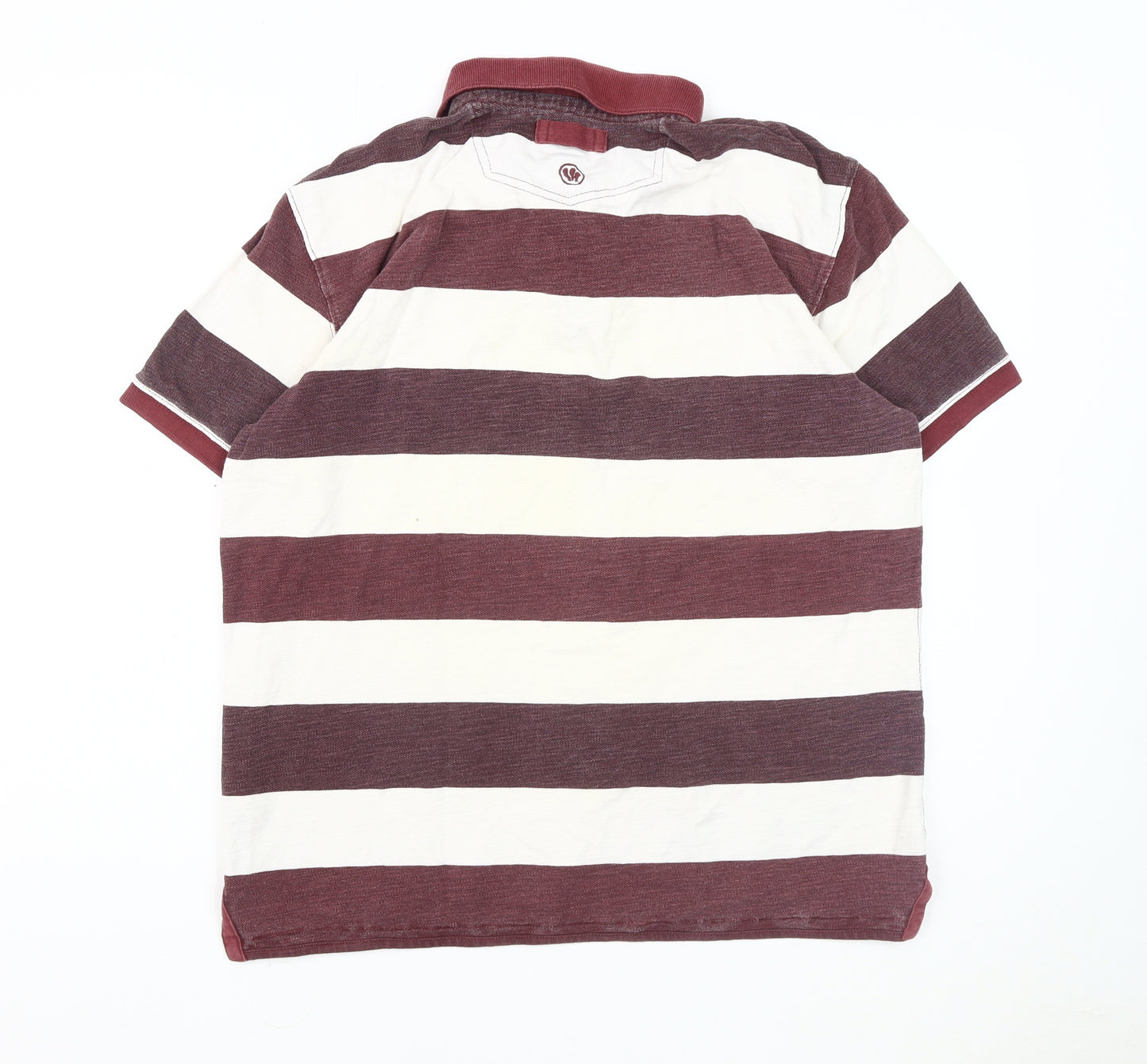 FatFace Men's M Multicoloured Striped Polo Shirt