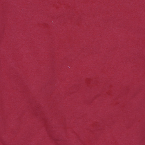 Mickey Mouse Unisex Red Pullover Hoodie XL