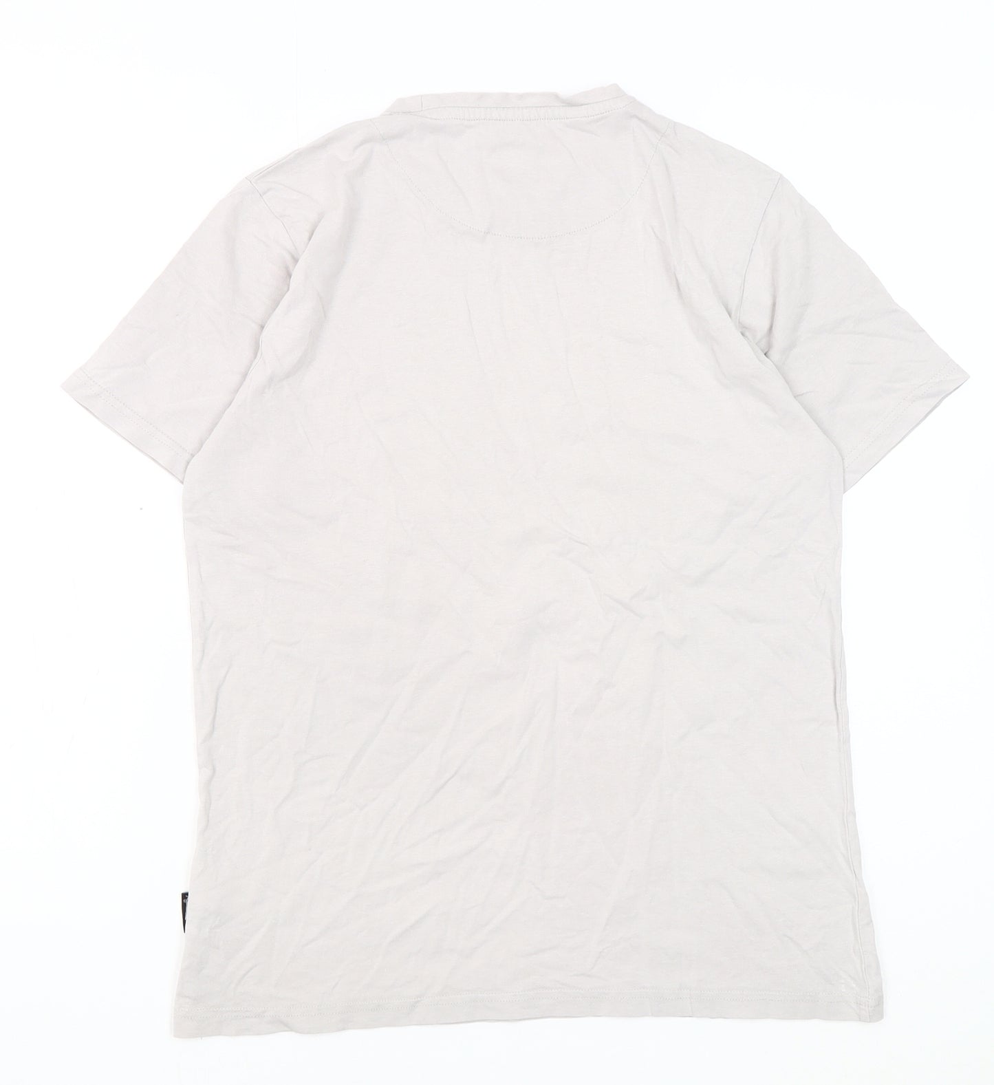 VOI Jeans Co. Men's Grey T-Shirt, Medium