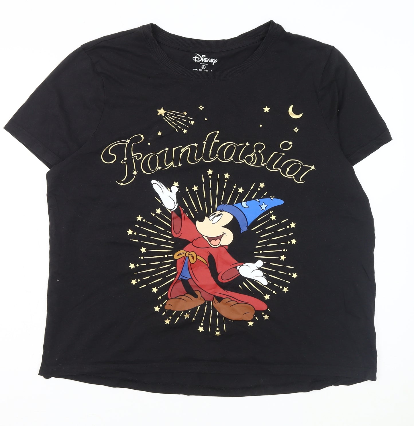 Disney Women's Black XL Mickey Mouse T-Shirt
