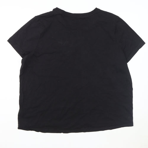 Disney Women's Black XL Mickey Mouse T-Shirt