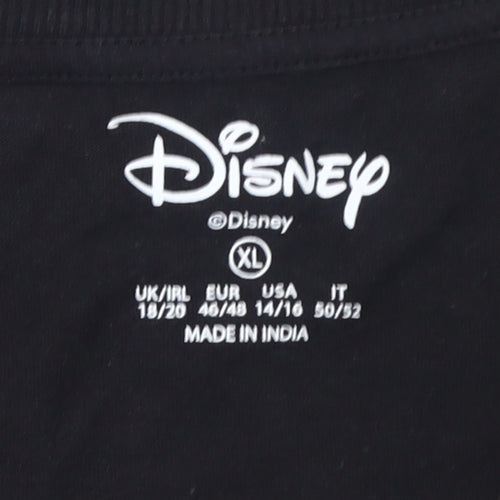 Disney Women's Black XL Mickey Mouse T-Shirt