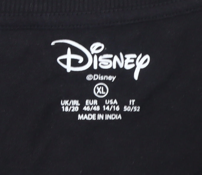 Disney Women's Black XL Mickey Mouse T-Shirt