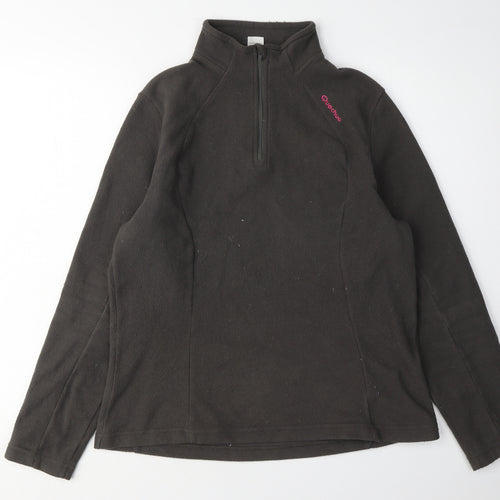 Quechua Women's Black Fleece Pullover Sweatshirt, Size 12