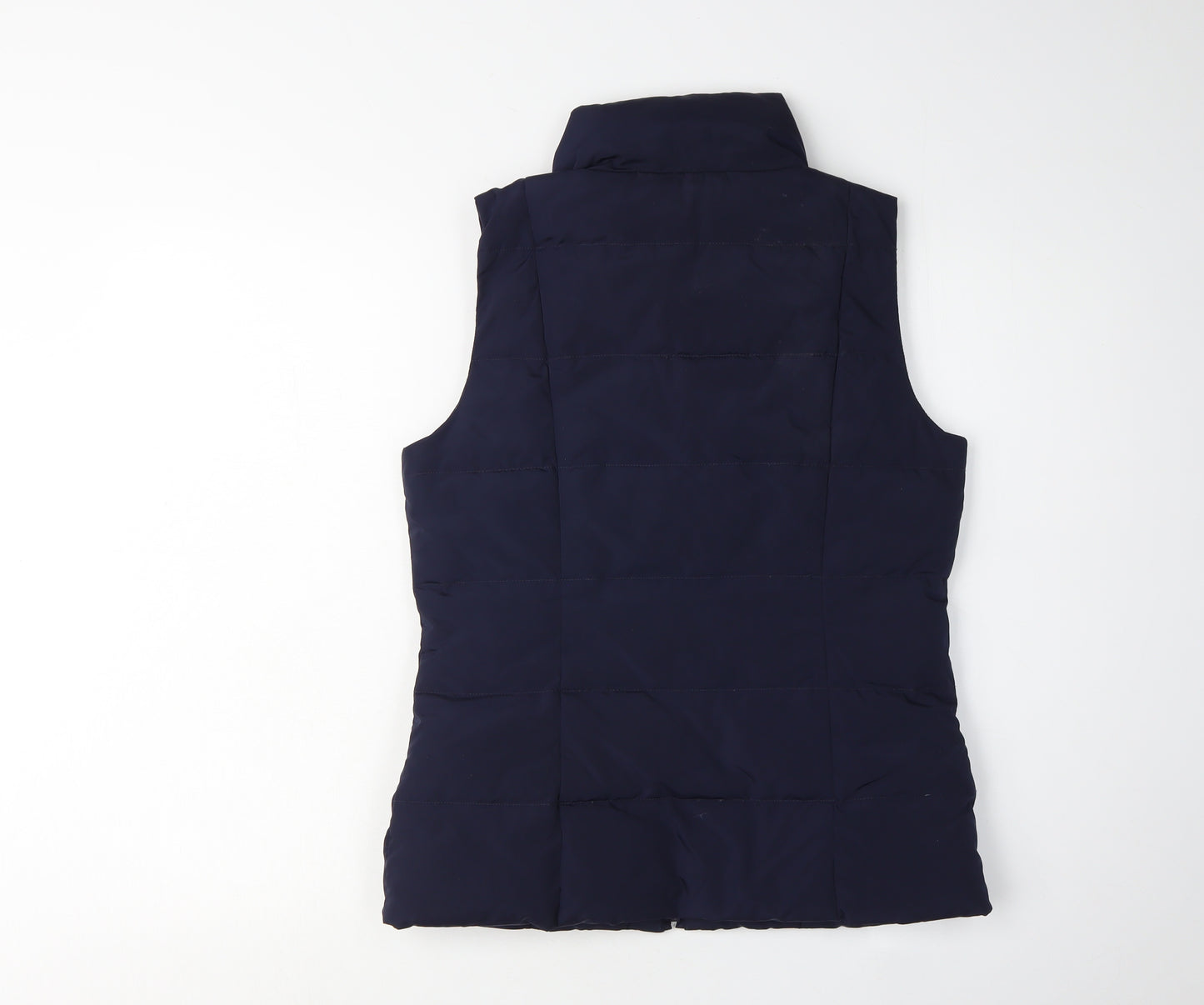 Monsoon Women's Blue Waistcoat - Size S, Puffer Style