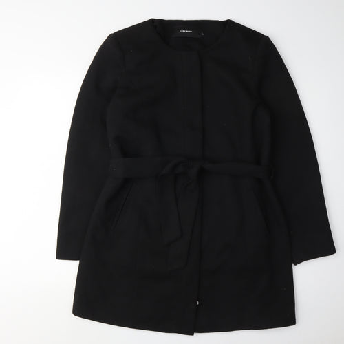 Vero Moda Women's Black Coat Large Belted