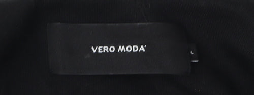 Vero Moda Women's Black Coat Large Belted