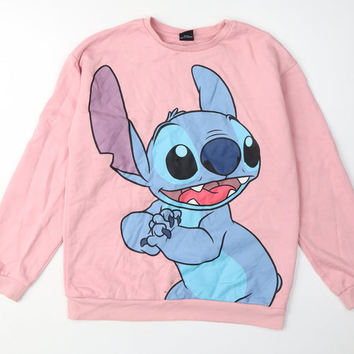 Disney at Primark Girls Pink Stitch Pullover Sweatshirt 13-14Y