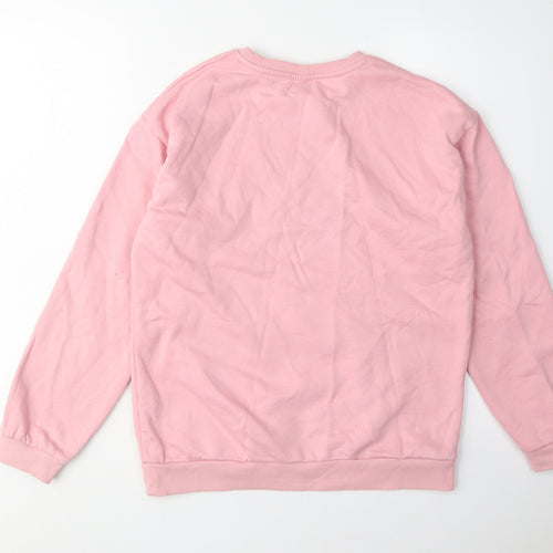 Disney at Primark Girls Pink Stitch Pullover Sweatshirt 13-14Y