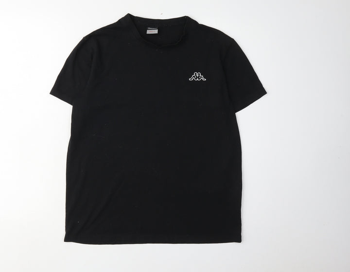 Kappa Men's Black Small Crew Neck T-Shirt