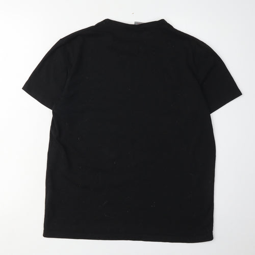 Kappa Men's Black Small Crew Neck T-Shirt