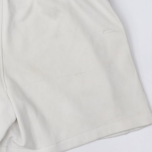 Nike Boys White Football Shorts M - Athletic Comfort Polyester