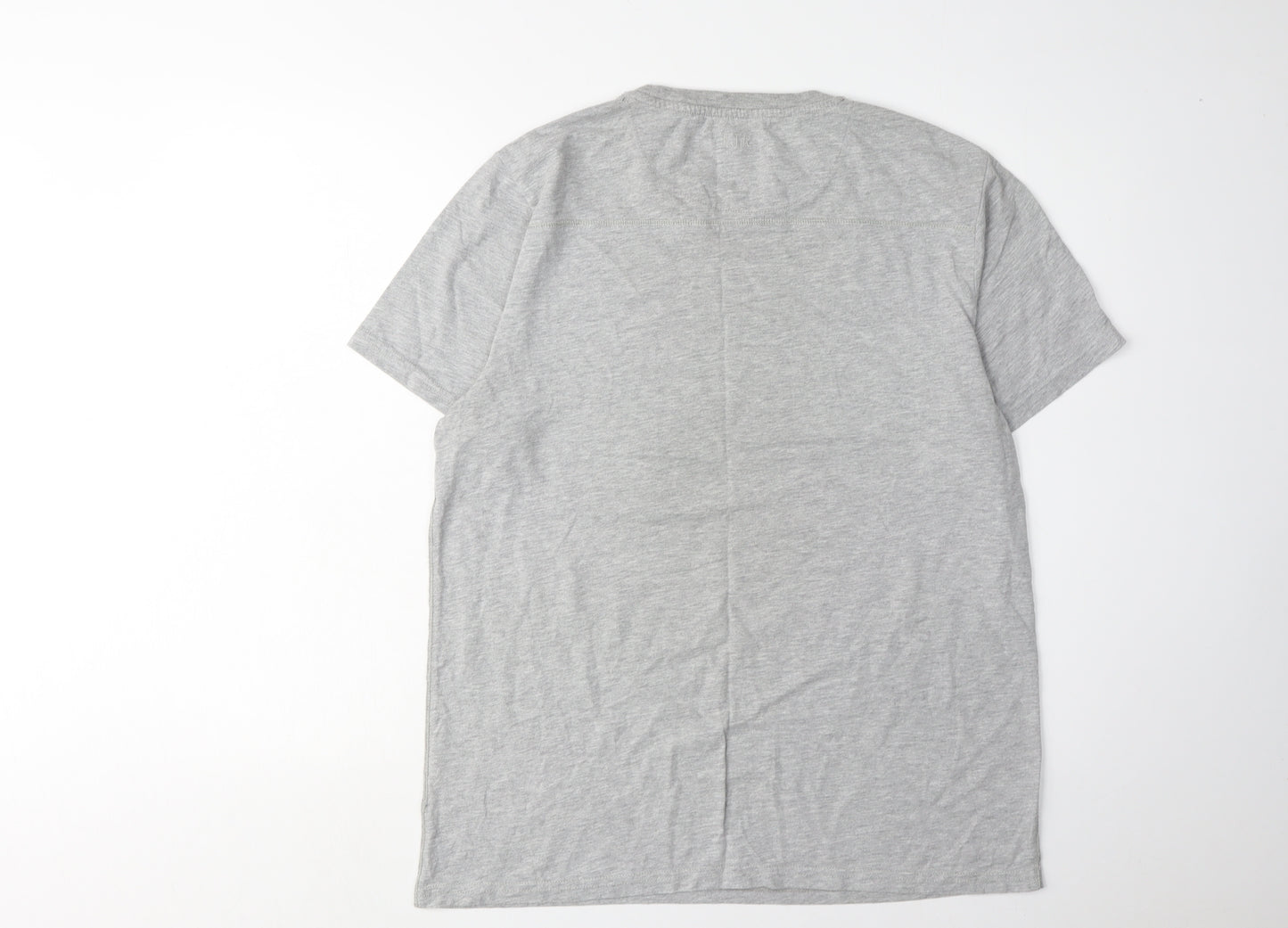 Rocha John Rocha Men's Grey Graphic T-Shirt Medium