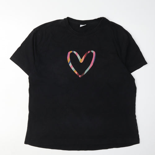 Paul Smith Unisex Black Love T-Shirt, M