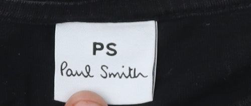 Paul Smith Unisex Black Love T-Shirt, M