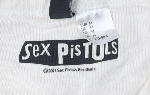Sex Pistols Music Graphic T-Shirt, Beige, Size 12, Spring/Summer