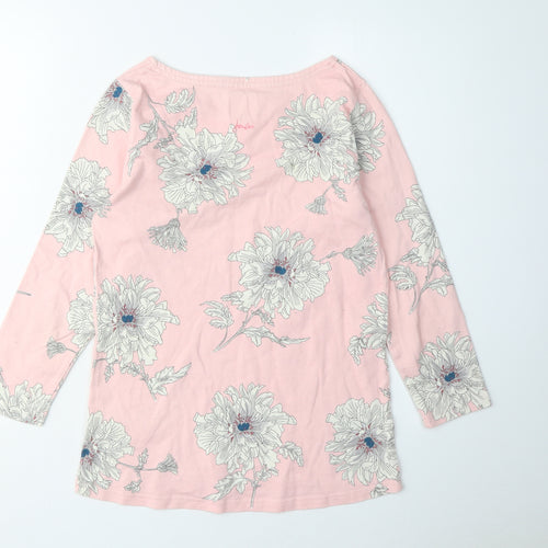 Joules Women's Pink Floral T-Shirt XS