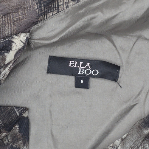 Ella Boo Women's Grey Asymmetric Dress Size 8
