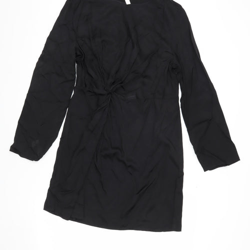 H&M Women's Black Long Sleeve Dress, Size 8