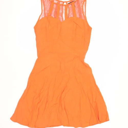 Forever 21 Women’s Orange A-Line Party Dress S