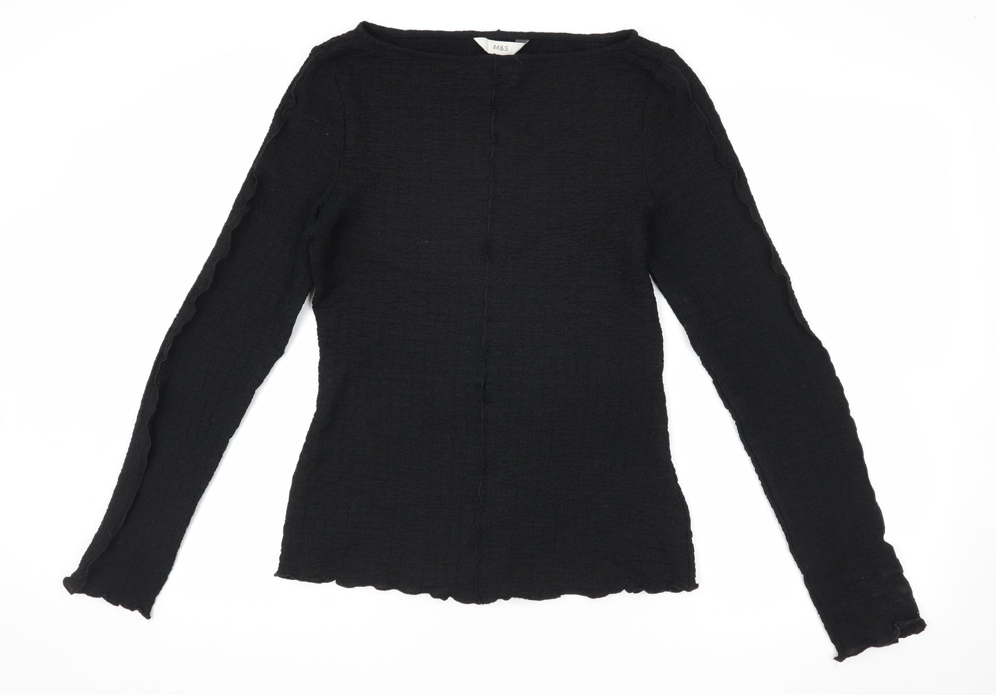 Marks and Spencer Women's Black Long Sleeve Top