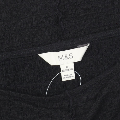 Marks and Spencer Women's Black Long Sleeve Top