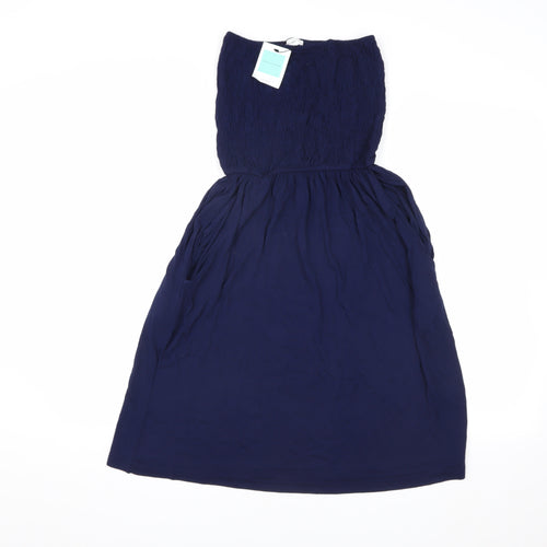 John Lewis Women’s Blue Strapless Dress S