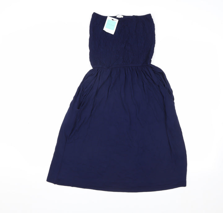 John Lewis Women’s Blue Strapless Dress S