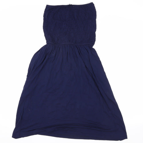 John Lewis Women’s Blue Strapless Dress S