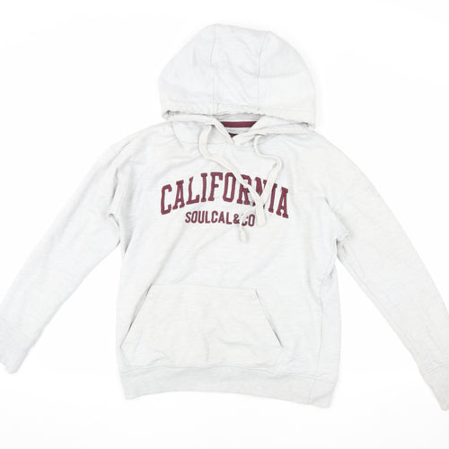 Soulcal & Co Women's White Hoodie, Size 12, Pullover