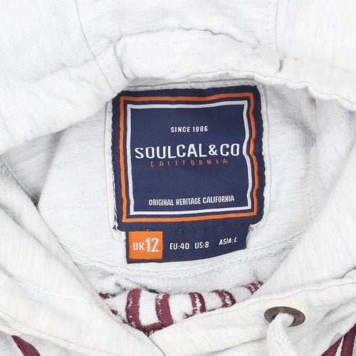Soulcal & Co Women's White Hoodie, Size 12, Pullover